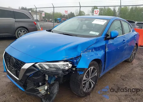 2021 Nissan Sentra Sv Xtronic Cvt z USA, uszkodzony, nr VIN 3N1AB8CV4MY318657